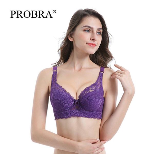

maternity intimates lace bra for womens underwire embroidery lingerie push up brassiere plus large big size comfortable breathable xl, White
