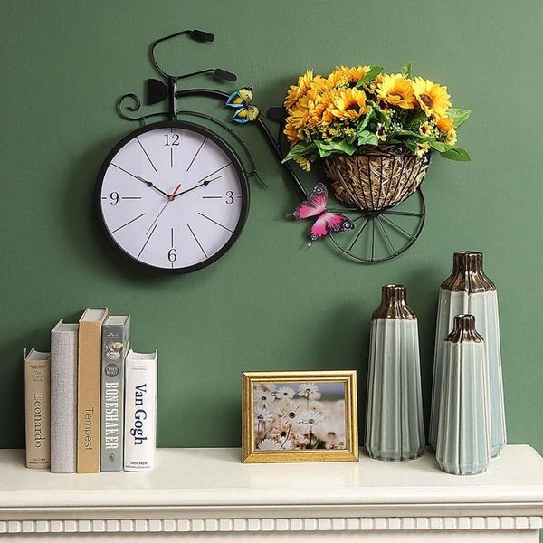

wall clocks clock living room fashion creativity american nordic decorative watch restaurant silent light luxury