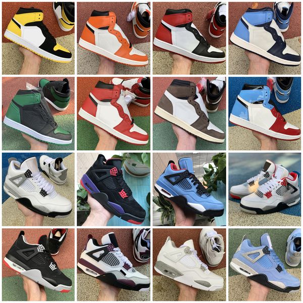 

men outdoor shoes sneakers 1s university blue silver toe 4s fire red carmine 25th anniversary 1 4 raging bull women trainer man outdoors sho