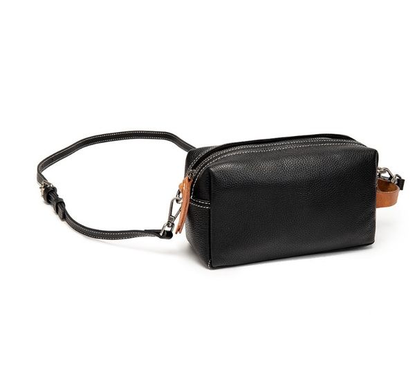 

women men leather waist bag multi-pocket and multiple zipper wallets adjustable belt fanny pack shopping phone bags, Red;black