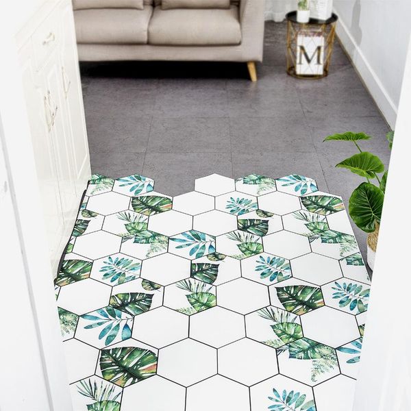 

printed leaves leather door mat carpet non-slip waterproof y cut home entrance mats living room bathroom carpets