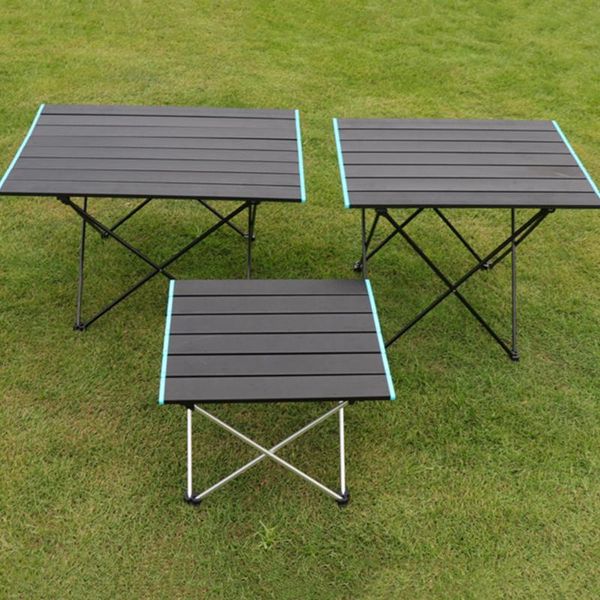 

folding table picnic desk camping outdoor equipment portable dining sets aluminum fishing mesas alloy camp furniture