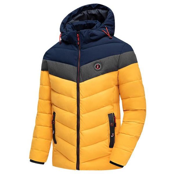 

men winter brand casual warm thick waterproof jacket coat autumn outwear windproof hat parkas jackets mens size -4xl, Black;brown