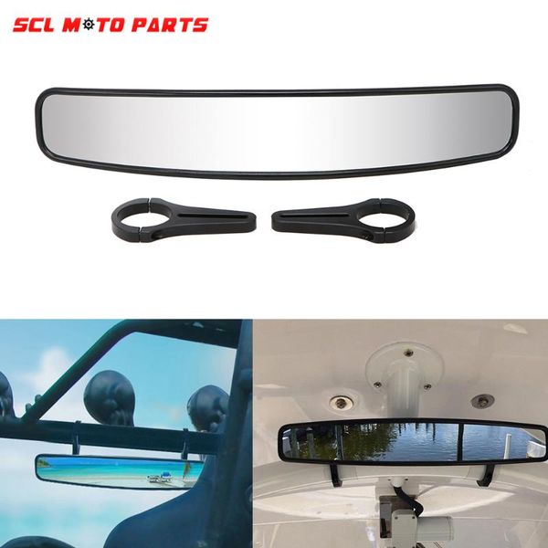

motorcycle mirrors alconstar-racing 1.75" utv rear view race mirror roll bar cage rearview center atv wide angle convex