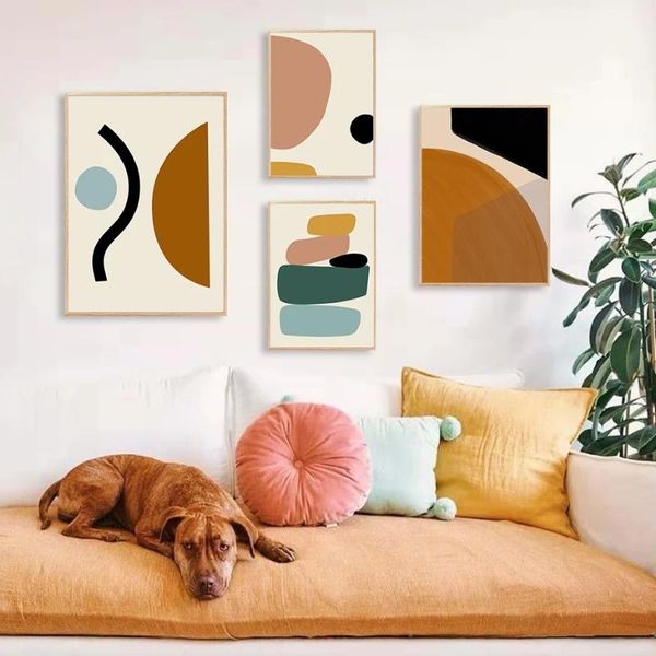 

paintings modern abstract geometric graphic texture canvas painting wall art pictures posters and prints living room home decor
