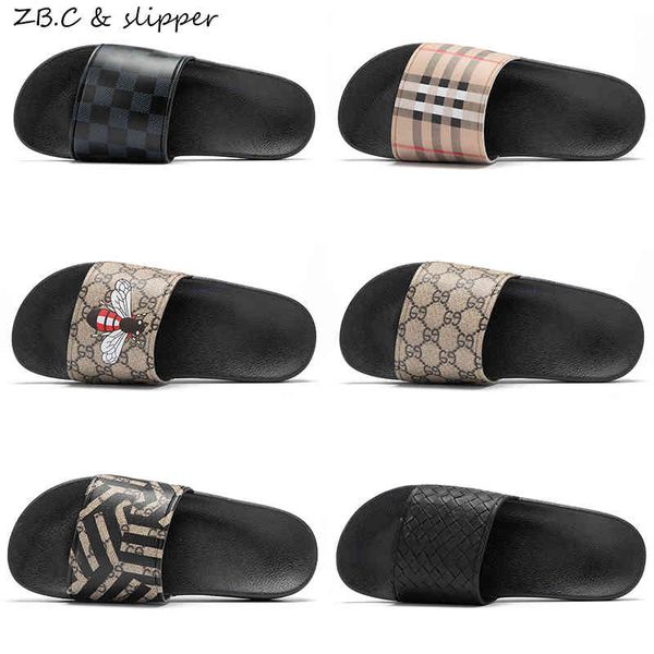

men slippers wear fashion brand in summer, Black