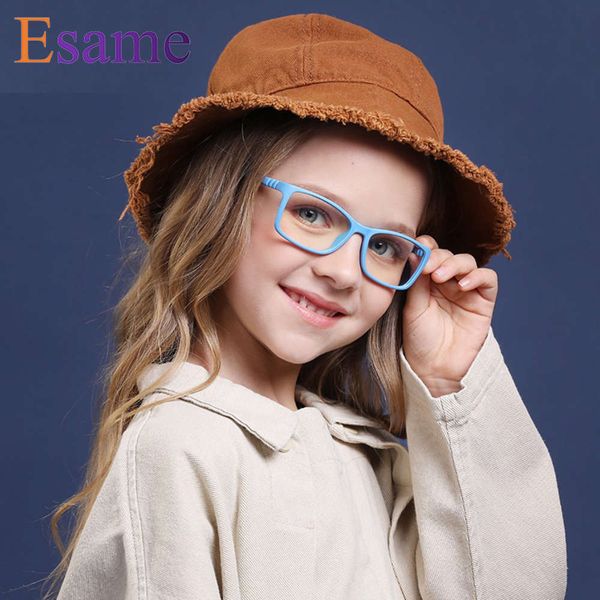 

square 2021 new fashion comfort silicone material children glasses good qualitywild blue-ray trend glassed f306