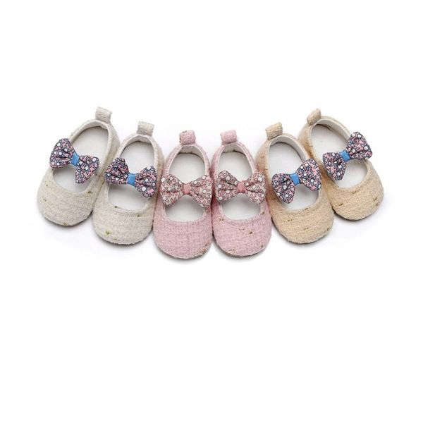 

baby girl floret shoes soft sole wool toddler crib casual pink first walkers