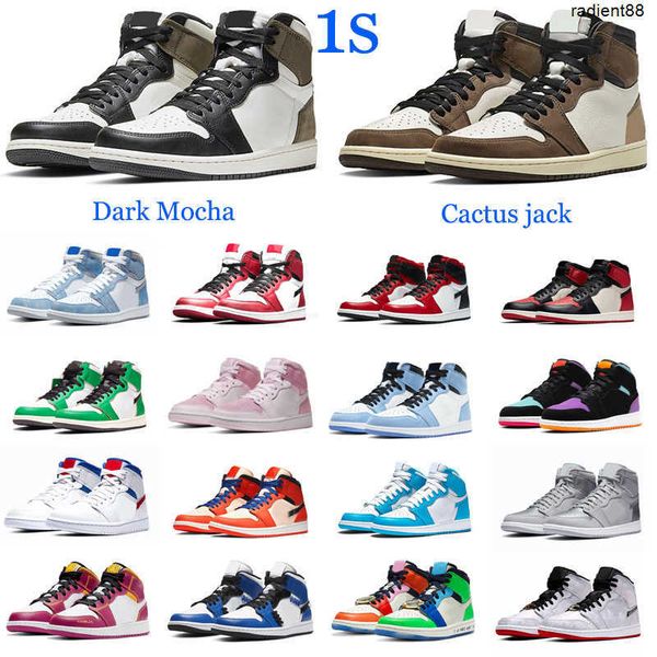 

silver toe 1 basketball shoes og 1s hyper royal turbo green mid chicago unc smoke grey men women sneakers trainers