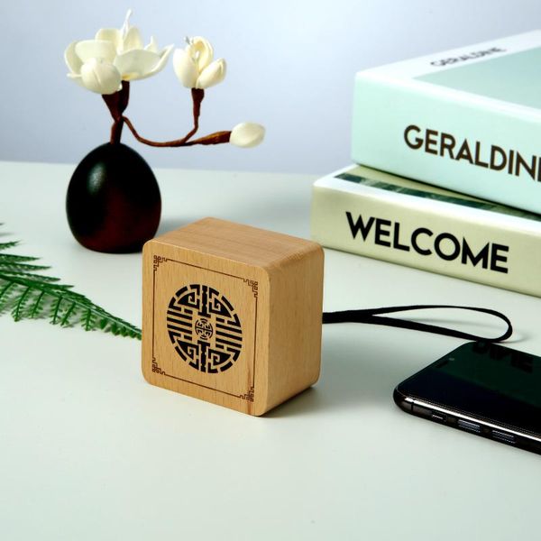 

portable speakers outdoor wireless audio creative bluetooth wooden retro small subwoofer home theater lapcomputer speaker