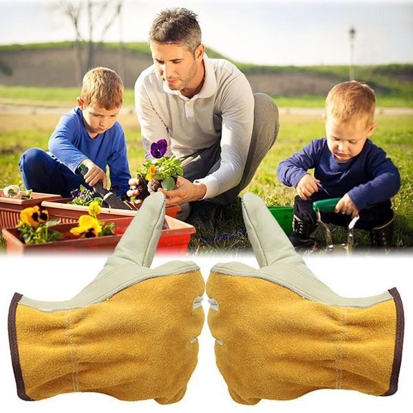 

disposable gloves working gardening leather work for digging planting