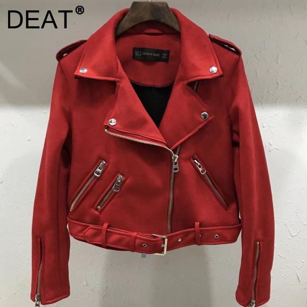 

women's jackets deat arrivals 2021 autumn long sleeve turn-down collar zipper leather jacket for women solid color all-match fashion 7s, Black;brown