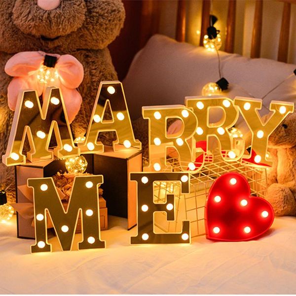 

novelty items 3d alphabet letter led lights marquee sign number lamp decoration night light for party bedroom wedding birthday christmas dec