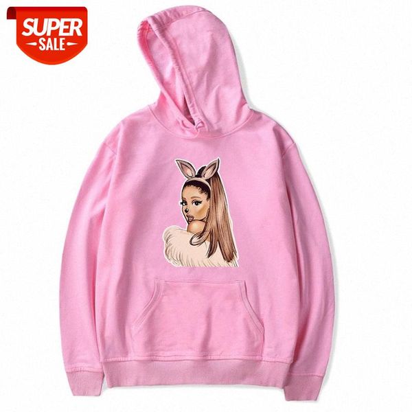 

ariana grande printed sweater and velvet hoodie sportswear casual 2 #8f9n, Black
