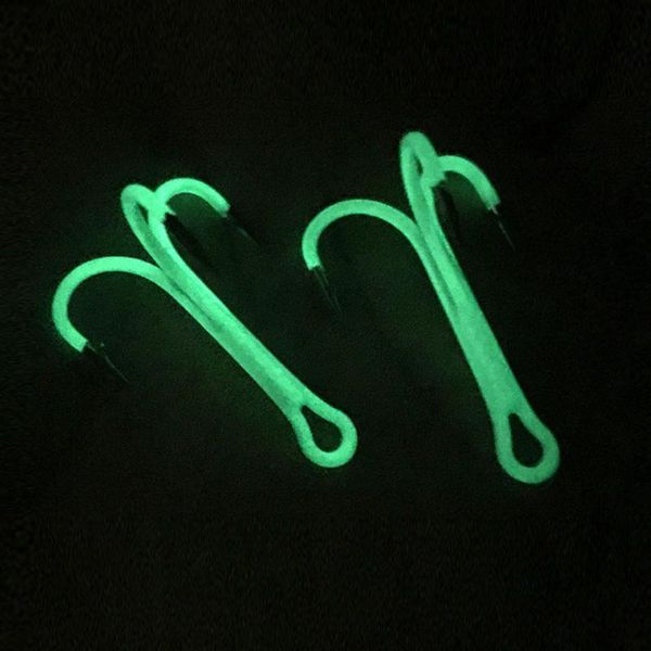 

fishing hooks 10pcs/lot carbon steel baitholder luminous crank barbed hook for bass carp fishhook 2 4 6 8 10#