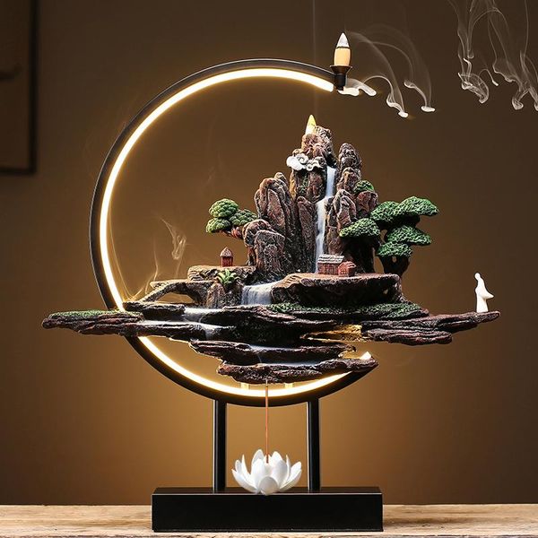 

fragrance lamps decoration big incense burner holder ceramic vintage backflow room incensario home decor
