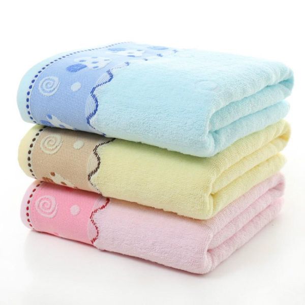 

towel home textile color printed pure cotton jacquard mushroom water absorption portable convenient soft bath