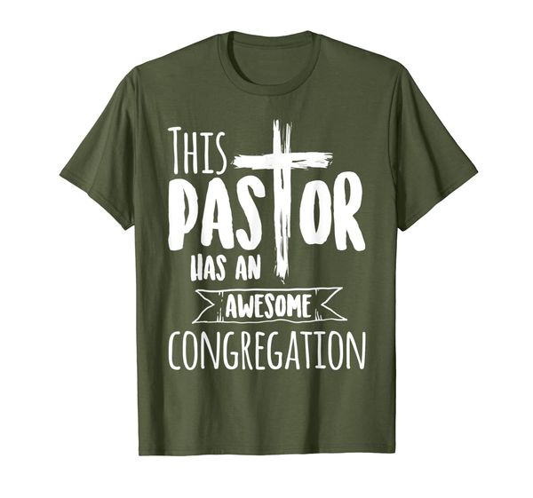 

This Pastor Has An Awesome Congregation Shirt | Priest Gift, Mainly pictures
