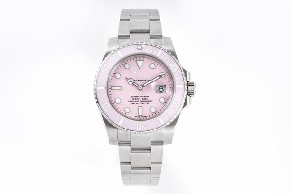 

men's mechanical watch water ghost 316l fine steel case ceramic ring sapphire glass (super waterproof) diameter 40mm elegant and genero, Slivery;brown