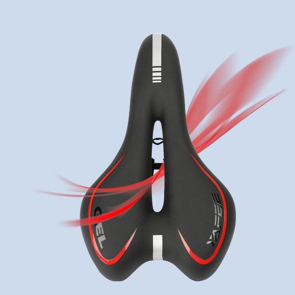 

bike saddles mountain super comfortable hollow and breathable silicone cushion curved steel arch bicycle saddle cycling equipment
