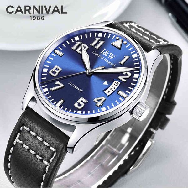 

carnaval lighting gentlemen watches fire luxury men automatic waterproof sport military relogio masculino, Slivery;brown