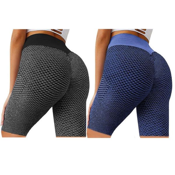

4# 2pc running seamless shorts women's push up high waist fitness short female slim workout pants yoga outfit