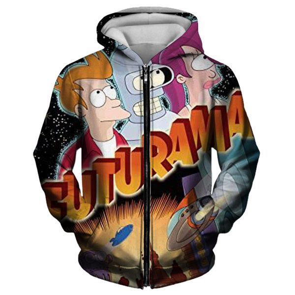 

human pattern men's zipper hoodie visual impact party punk gothic round neck american sweater hoodie, Black