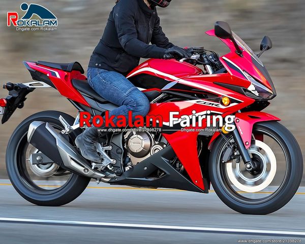 Für Honda CBR500R 2016 2017 2018 Verkleidungen Bodyworks Kit CBR 500R 16 17 18 Rot Schwarz Aftermarket Motorrad Verkleidung (spritzguss)