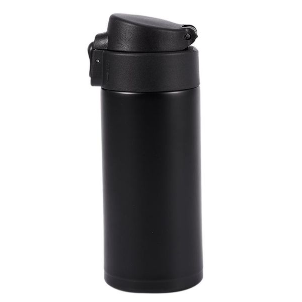 

water bottles stainless steel bottle bpa drink metal insulated vacuum mugs portable leakproof sport black