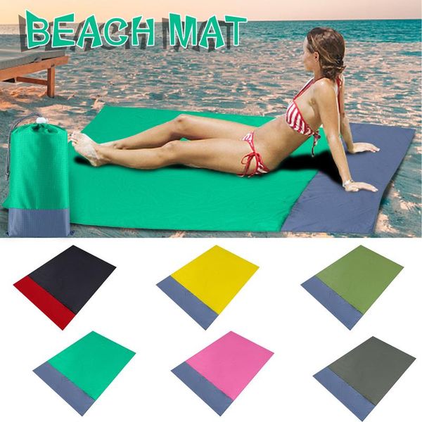 

outdoor pads beach blanket folding picnic blankets large sand water proof mat portable pocket camping bed sleeping pad