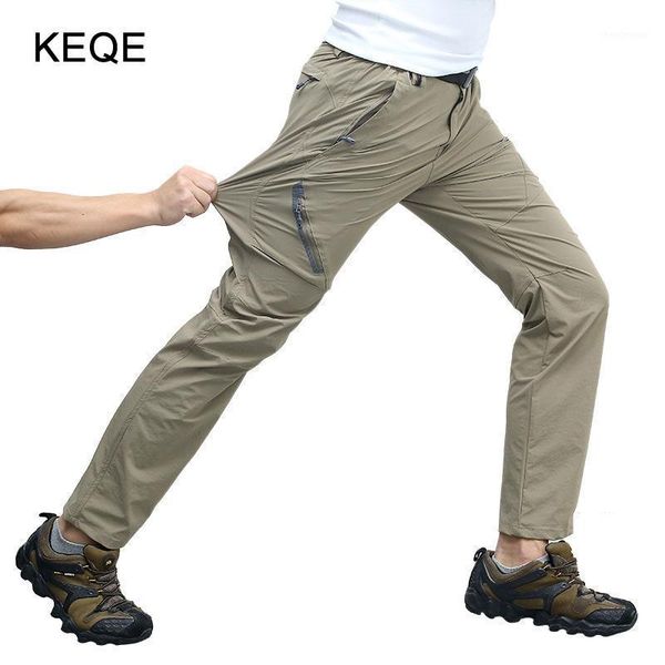 

men's spring/summer/autumn pants men stretch quick dry male ultra-thin breathable trousers man loose casual am419, Black