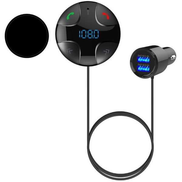 

& mp4 players bluetooth fm transmitter wireless car kit mp3 audio player hands-support tf card charging 4.2