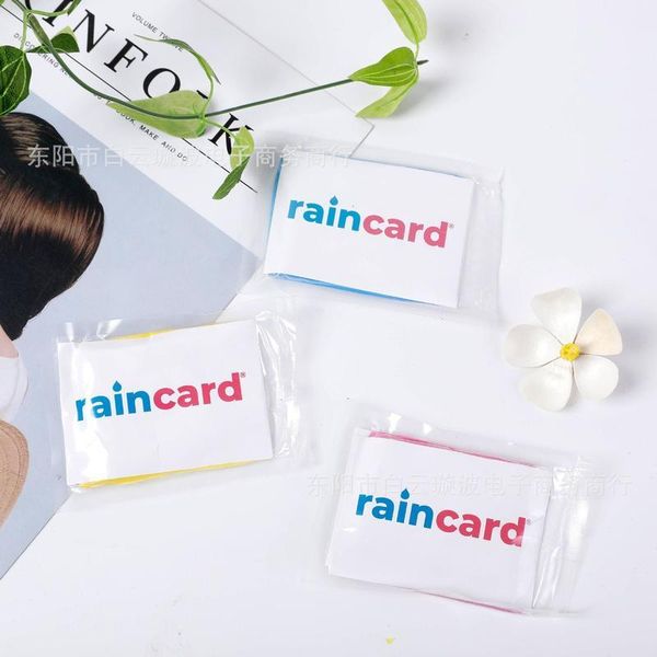 

raincoats disposable card raincoat portable wallet plastic