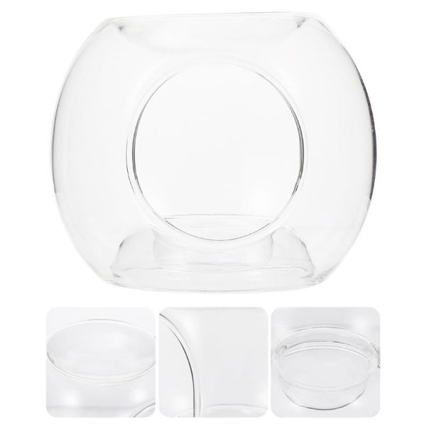 

fragrance lamps 1pc clear glass oil burner essential diffuser candle holder
