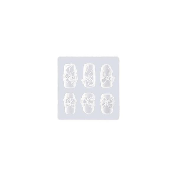 

nail glitter 4d sculpture art mold butterfly-carving printing stamper template soft stamping nails flower reuse c6x4, Silver;gold