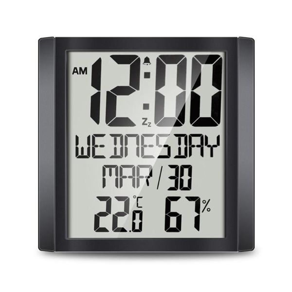 

wall clocks multi functional large screen temperature humidity measurement desk clock