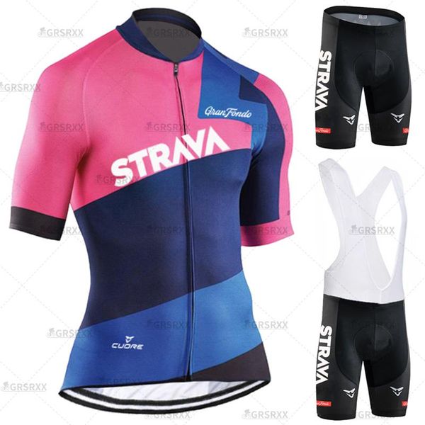 

bib cycling jersey suit women bicycle set 2021 summer short sleeve mtb bike clothes breathable sun protection wear racing sets, Black;blue