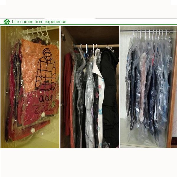 

hanging clothes compression storage transparent large thick down jackets vacuum bag finishing boxes & bins