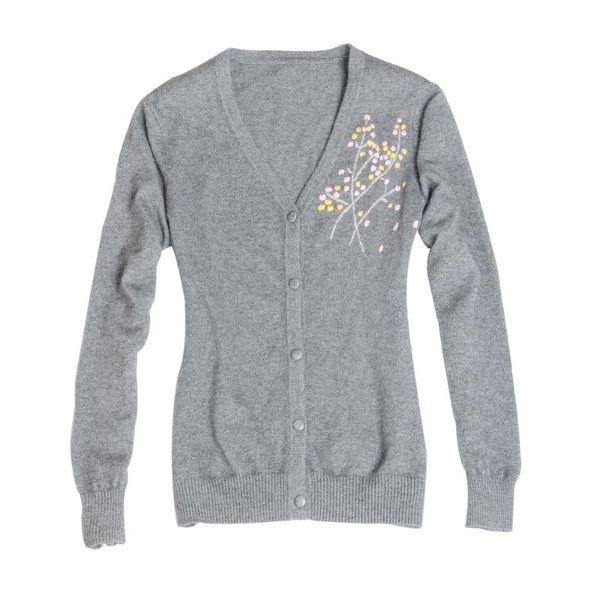 

women's sweaters zhili 2021 autumn winter v-neck cardigan cashmere sweater, White;black