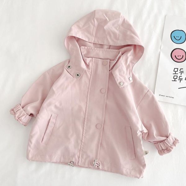 

jackets 2021 fashion baby girls spring and autumn jacket arrival casual solid color kids windbreak coat for little girl, Blue;gray