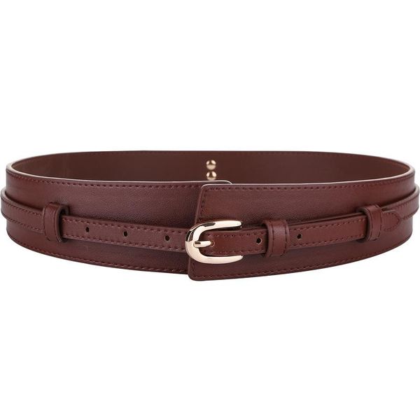 

belts ladies belt pin buckle square alloy button without holes width 22mm designer fashion women casual 2021, Black;brown