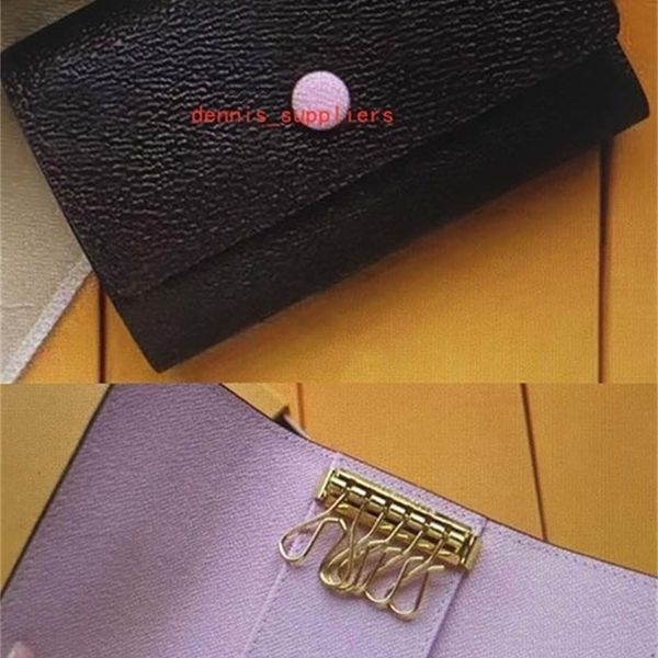 

wholesale 6 pouch wallet interior chain holder keyring women six key ring men leather keychain n62630 n41624 n61745 m63812
