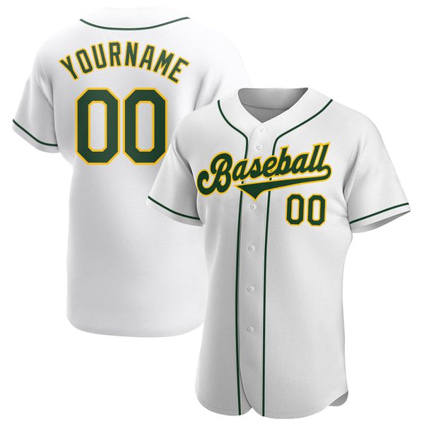 

custom white green-gold 0909 authentic baseball jersey, Blue;black