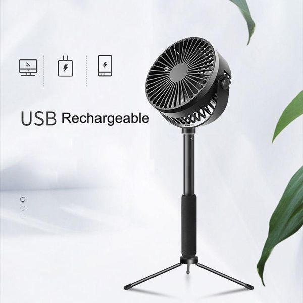 

electric fans floor desk fan 2000mah rechargeable battery 3 speeds camping usb
