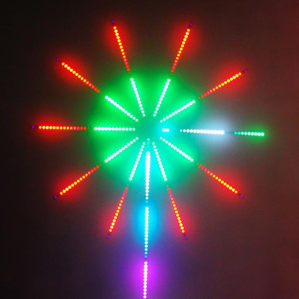 

strings fireworks led strip light rgb festoon fairy music control meteor lamp dreamcolor wedding christmas room decor tape
