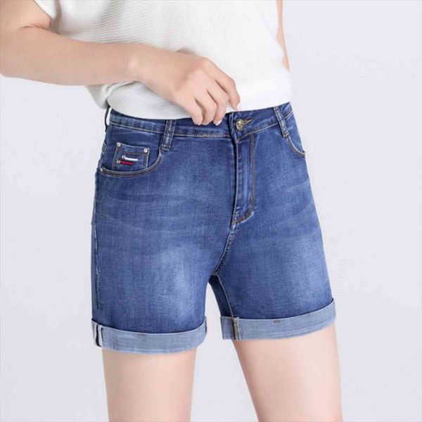 

summer jean vintage brand jeans women short denim slim plus size biker clothes, White;black