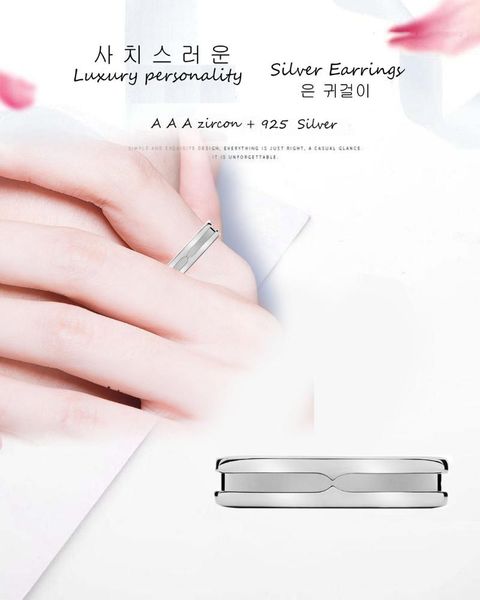 

cluster rings 925 sterling silver couples mini mass luxury 2021 ring, Golden;silver