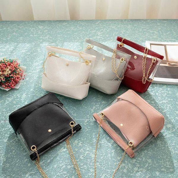 

matching color bag 2019 shoulder female bun new transparent mother stray wpara