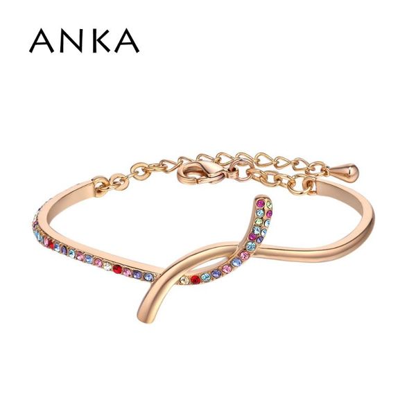 

letter rhinestone bracelets & bangles for women jewelry gold color give girlfriend and mom the gift #133391 bangle, Black