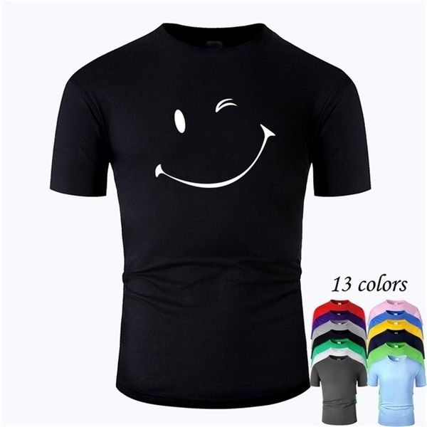 design Simple Line Art O Neck T-shirt in cotone da uomo e da donna T-shirt casual estiva unisex a maniche corte progettata m01063 210716